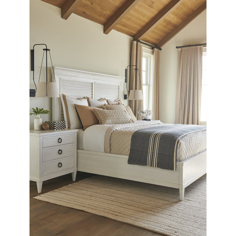 Ocean Breeze Royal Palm Louvered Bed, California King