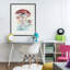  Giclée encadrée champignon biologique coiffé, design par Cady-1331093360-1331093361