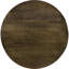 Table d'appoint de style industriel avec base en bois de manguier et bronze industriel de 17,5 po de hauteur