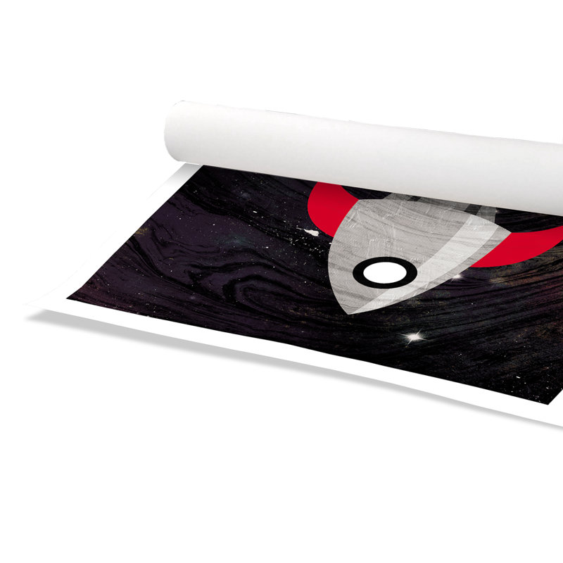 Impression sur papier roulée «Spaceship Adventure», H 36 po x l 36 po x P 1 po