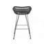 Rattan Bar Stool With Water-Resistant Cushions And Durable Polyethylene Woven Seat