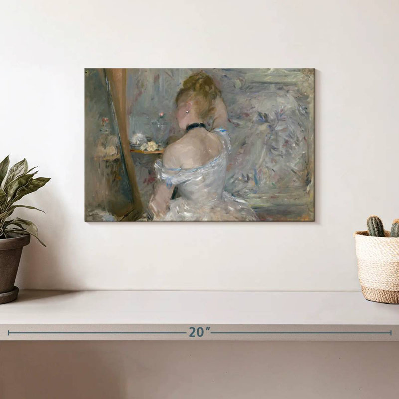 Femme Leisha à sa toilette, H 8 po x l 12 po