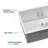 33X19x10"Undermount Single Bowl Stainless Steel Kitchen Sink-116492933