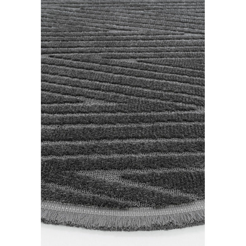 Round Reniyah Machine Made Indoor / Outdoor Area Rug, Round 2'8"