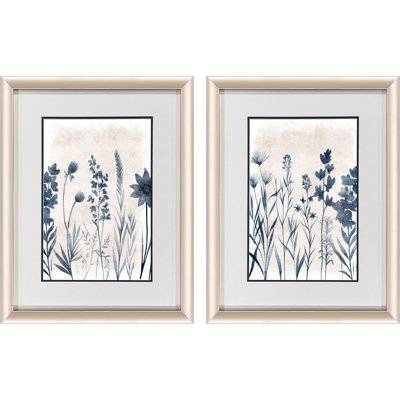Blue Dye Framed Art