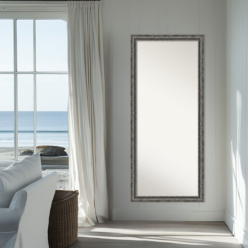 Miroir de plancher pleine longueur Filigree, Matte Black