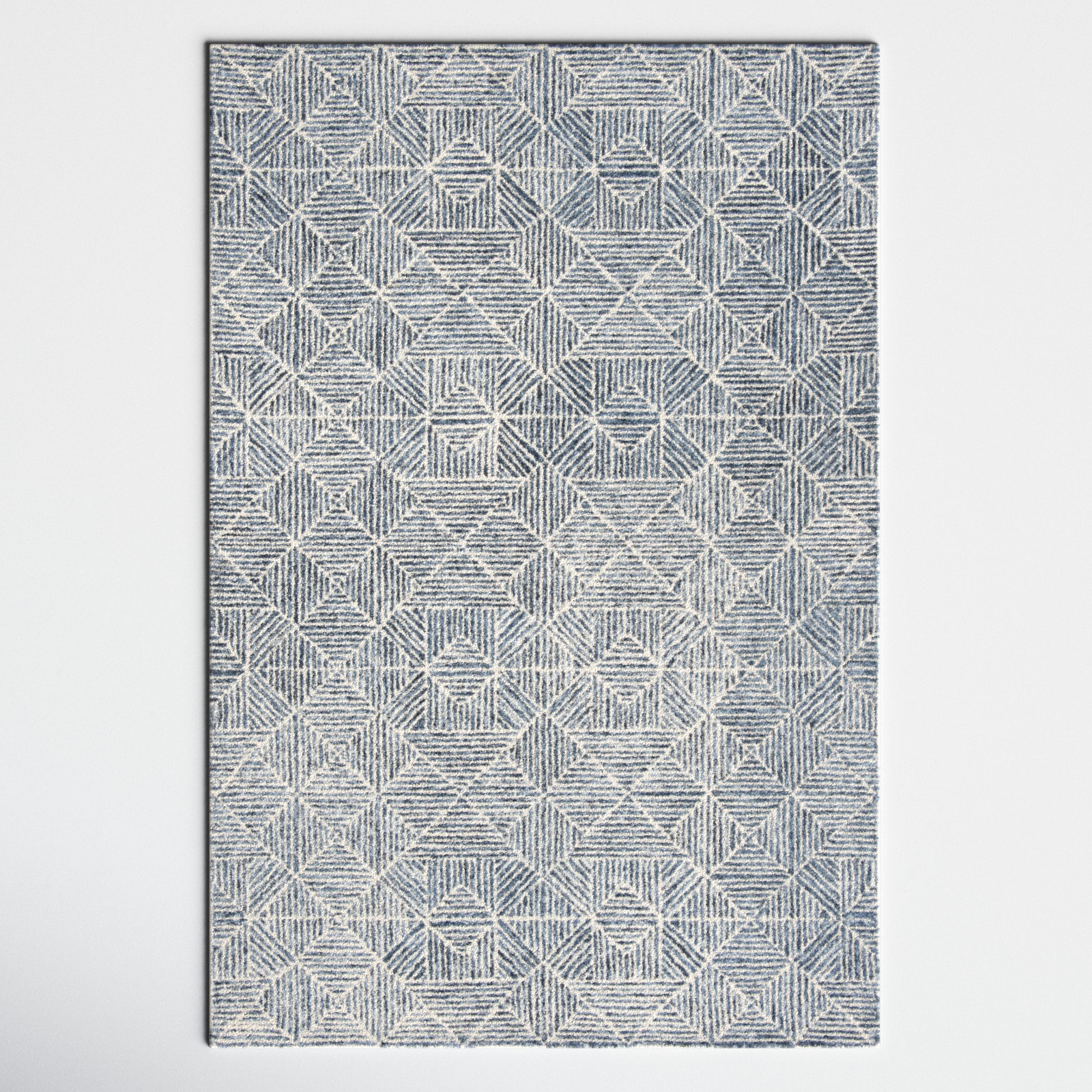 Linsly Handmade Rug, Rectangle 5' x 8'