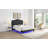 Upholstered Button Tufted Bed With LED Light