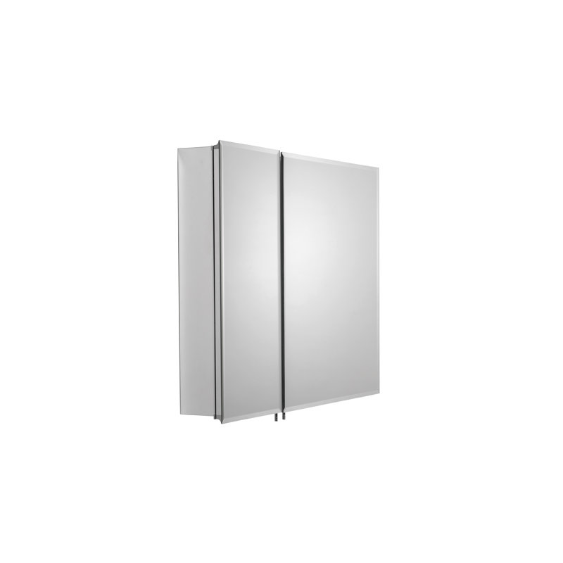 Cheshire 762mm W 660mm H Surface Frameless Medicine Cabinet Mirror 5 Adjustable