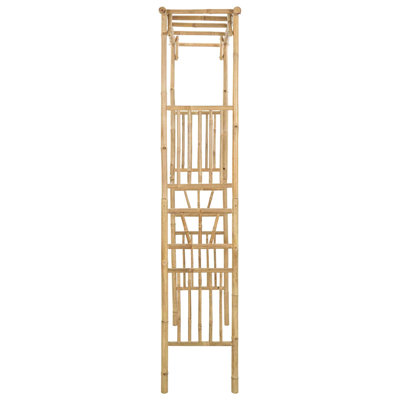 vidaXL Garden Arch Natural Bamboo Modern Archway Structure Outdoor Decor