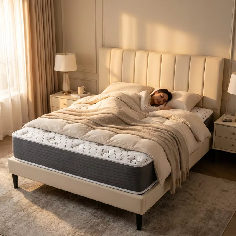 Orthopedic 27cm Deep Pocket Spring Mattress ,Superior Spinal Support and Pressure Relief with Reinf, Kingsize (5')