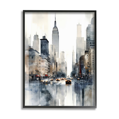 «New York Urban City» par Irena Orlov - impression d'un cadre photo sur bois