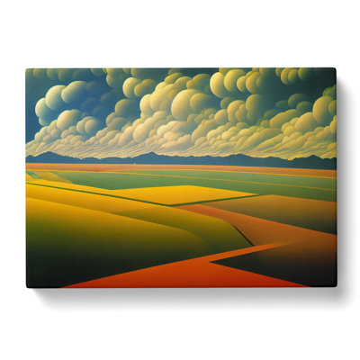 Inspirational Spring Meadow Landscape - Wrapped Canvas