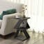 Modern Side Table with Wall-Mount Option, 100% Melamine Coated Particle Board, Multiple Shelves for Storage, & Functional Design for Any Room-1650889717