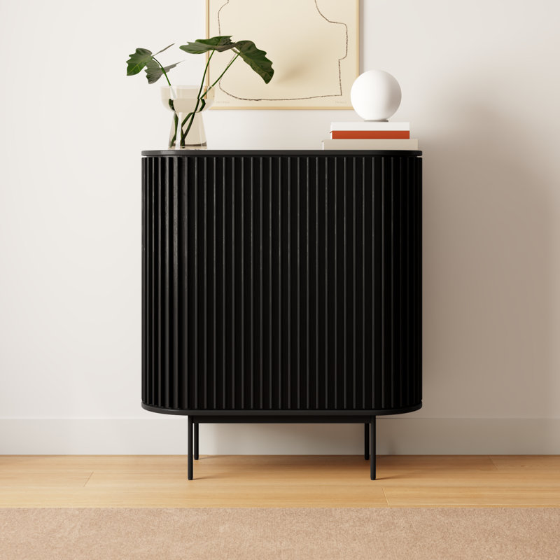 Asta Black Oak Accent Cabinet