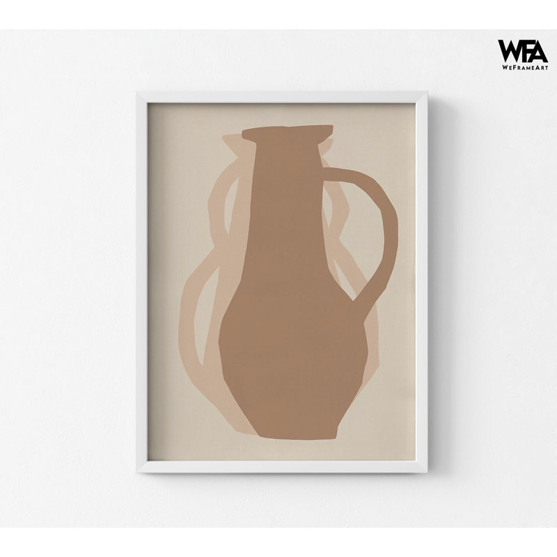 «Medina I» par Marrakech, très grande classe de poterie, impression d'affiche en céramique brune, décoration murale maison de ton terre, idée de décoration Studio d'art
