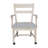 Neven Unfinished Solid Wood Armchair with Casters