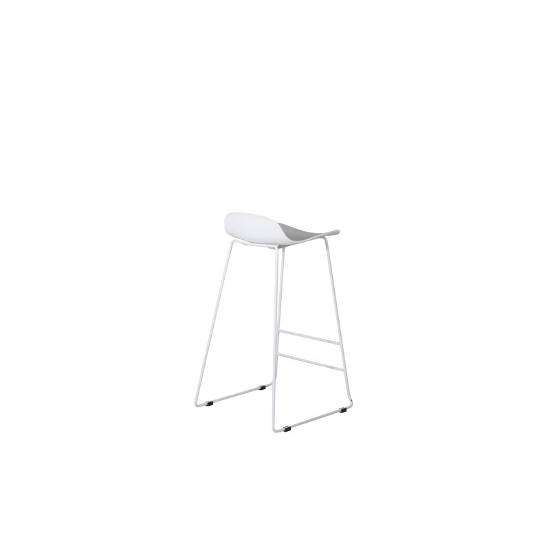 Anjuma Counter Stool with Metal Frame, White