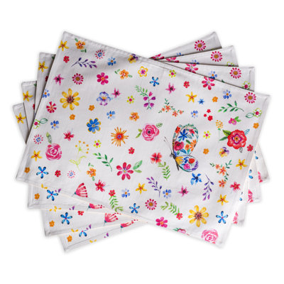 Cotton Floral Rectangle Placemat