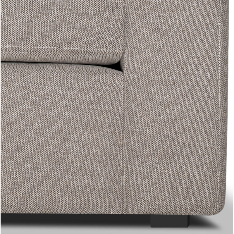 Fauteuil Benedict, Tissu performance natté champignon