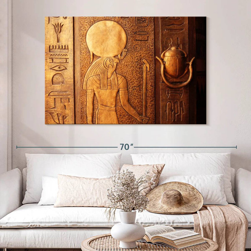 Leisha Decoding Hieroglyphs, 34" H x 51" W