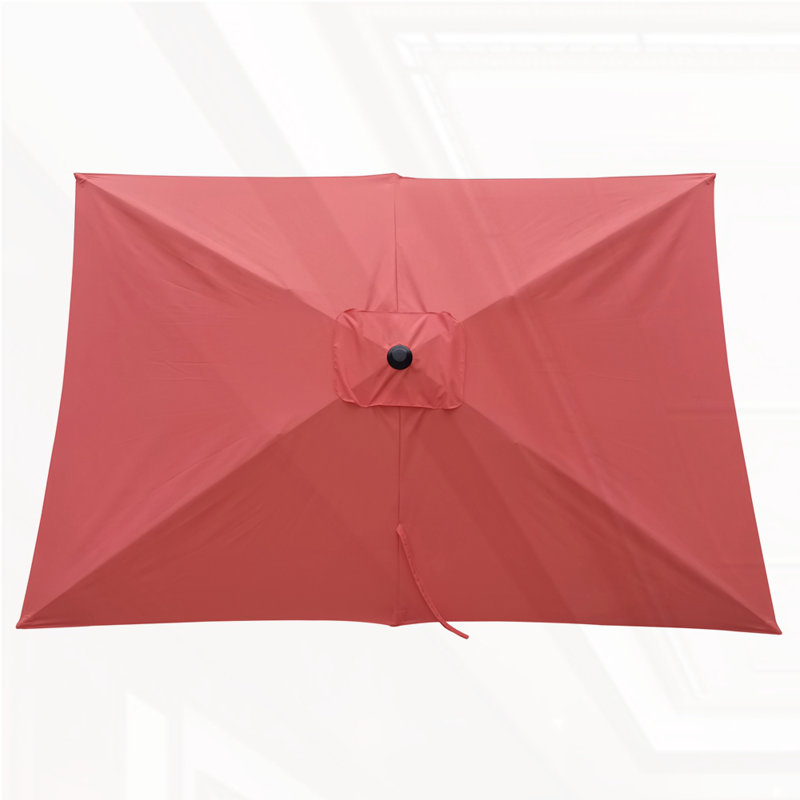 Parasol d'extérieur imperméable 6 x 9 pi, Rouge brique