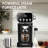 20Bar Slim Vertical Espresso Machine With Milk Frother, Built-In Cup Warmer, 43 Oz Detachable Tank, For Rich Espresso, Americano, Latte, Compact Space-Saving Design, Screen Button,Black