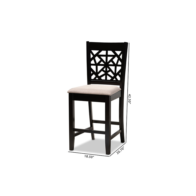 Tabouret de comptoir 25 po Bloomingdale, Polyester beige