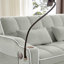 Fauteuil inclinable pliable double polyvalent, canapé-lit gigogne confortable en velours avec poches latérales, port USB, support pivotant pour téléphone, cendrier et dossier réglable.-1230478592