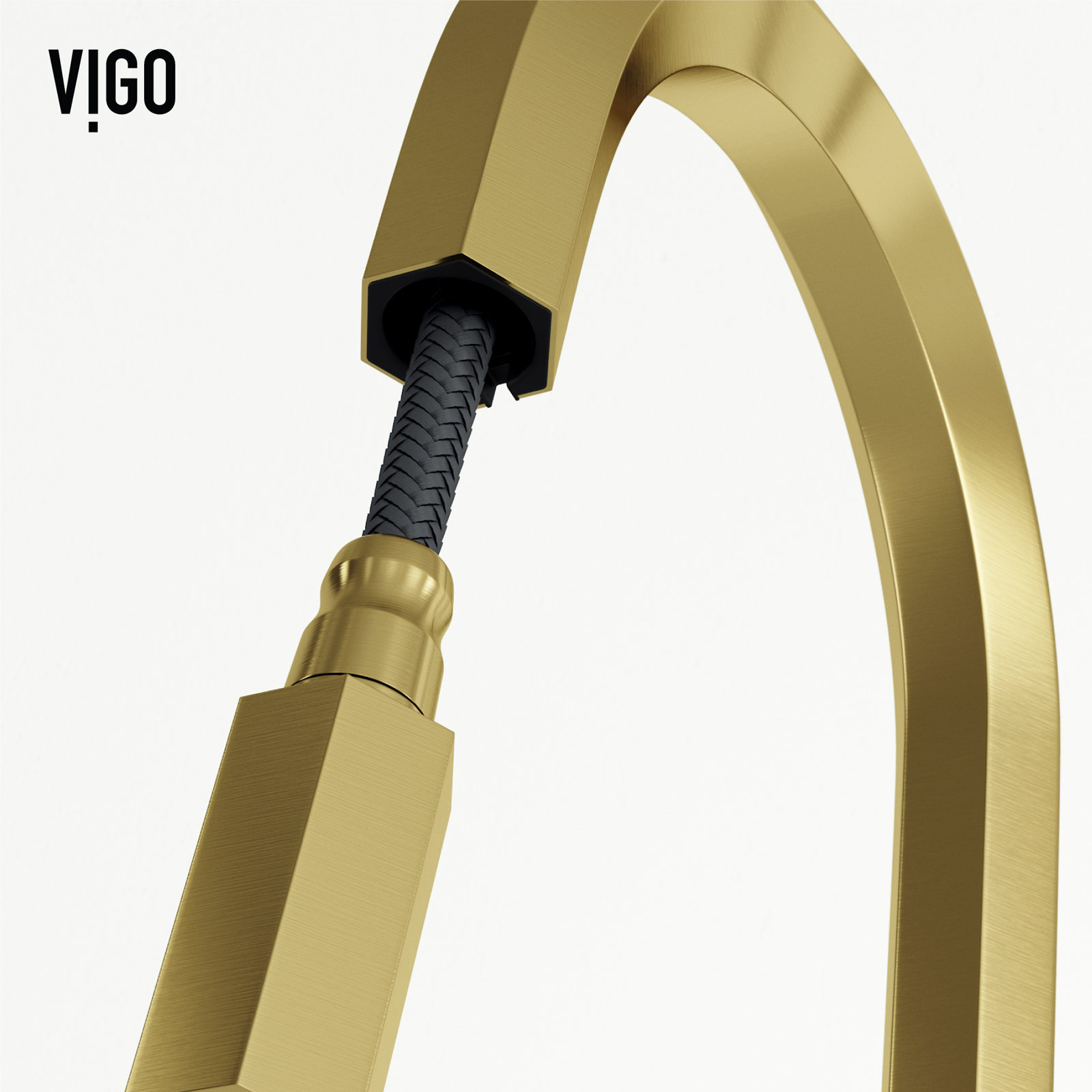Hart Pull-Down Kitchen Faucet, Matte Brushed Gold