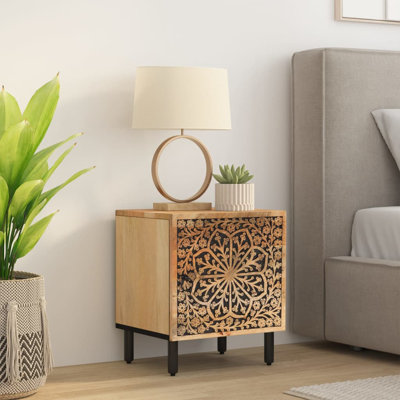 Ellen 40cm W Iron Bedside Table
