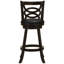 2 tabourets de bar pivotants de la collection Cappuccino de Ferrigno - ton, siège en cuir noir et finition tendance (2), coussin de siège, choix de zone élégant