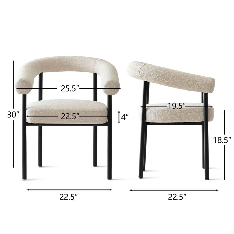 Joni Set of 4  Upholstered Dining Chairs