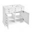 Ensemble de meuble-lavabo encastré 36 po avec lavabo en céramique 36 po, ensemble de meuble-lavabo autoportant avec 2 tiroirs et portes à fermeture douce, noir-1208907046