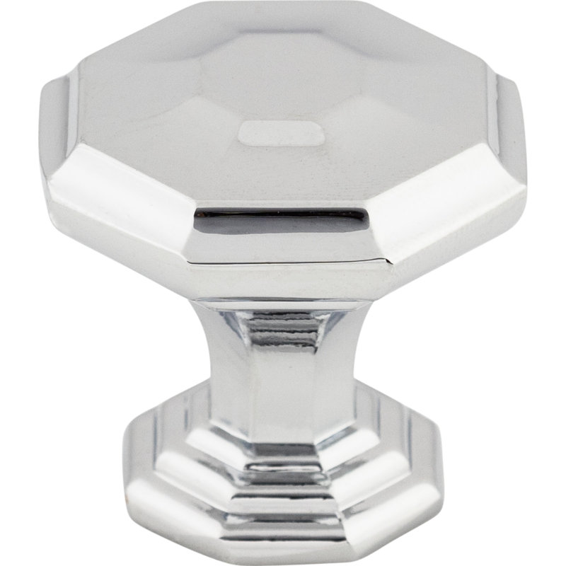 Chalet 1 1/2" Diameter Round Knob, 1 1/8" Knob Diameter, Polished Chrome