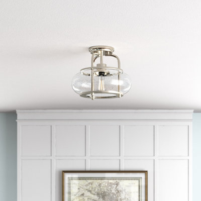 Spofford Glass Semi Flush Mount