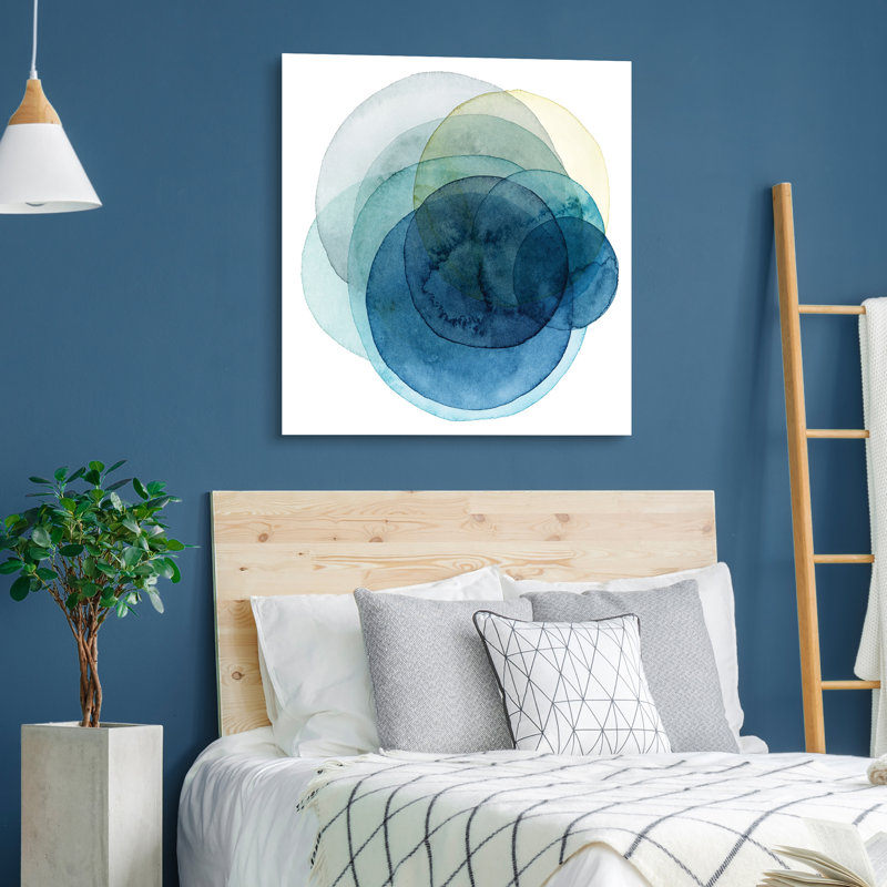 'Evolving Planets I' Graphic Art on Glass