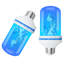 BAOKALER 2PCS ampoules à DEL, ampoules à flamme vacillante améliorées 4 modes, ampoules à culot E26 avec effet inversé pour décoration de jardin, Halloween, fête, patio, intérieur, extérieur, bleu-120871894