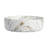 Bathroom's Above Counter Ceramic Sink With Golden Lines In White, Low Water Absorption, Stain - , 15.7 Depth, 4.7 Inches Tall Art For Bathroom, High Temperature Firing, Smooth Finish, Well Made,