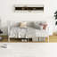 Canapé-lit simple en métal 2-en-1 avec rampes-489074316