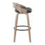 Tabouret de bar Mid-Century moderne à hauteur fixe avec pivot