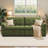 93'' Wide Chenille Tufted Convertible Sofa Bed with Pull-Out Sleeper and 5-Position Adjustable Backrest-113947854