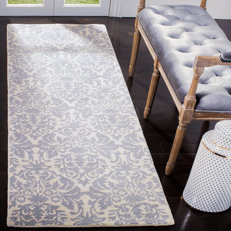 Brayton Hand Hooked Wool Pile Damask Rug