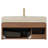 36" Wall-Mounted Bathroom Vanity With Sink, Plywood Cabinet With Drawer & Door, Travertine-Pattern Sintered Stone Countertop, Pre-Assembled-2145271481