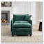 Fauteuil club en tissu d'ameublement en chenille-1660826298