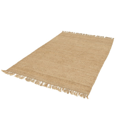 Adin No Pattern And Not Solid Colour Hand Woven Area Rug