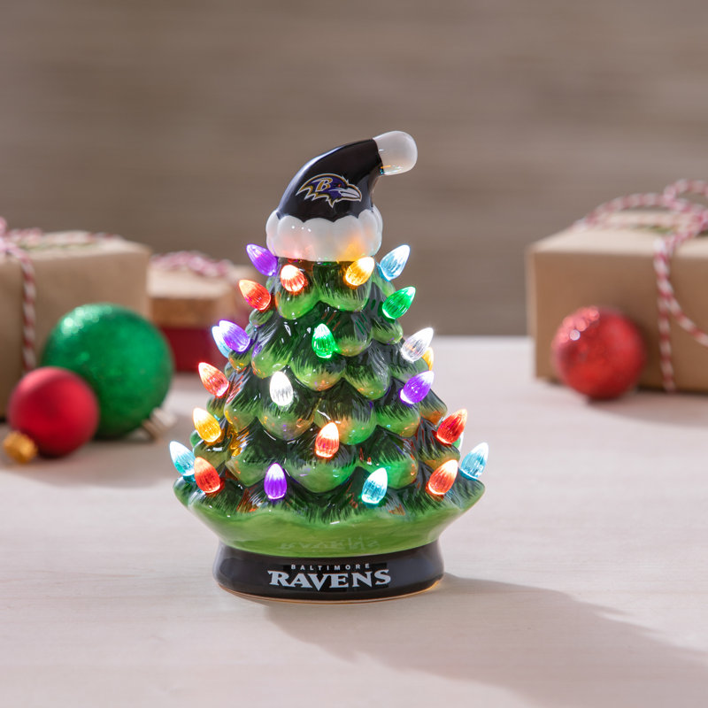 Arbre de Noël en céramique 8 po Maclachlan, Ravens de Baltimore