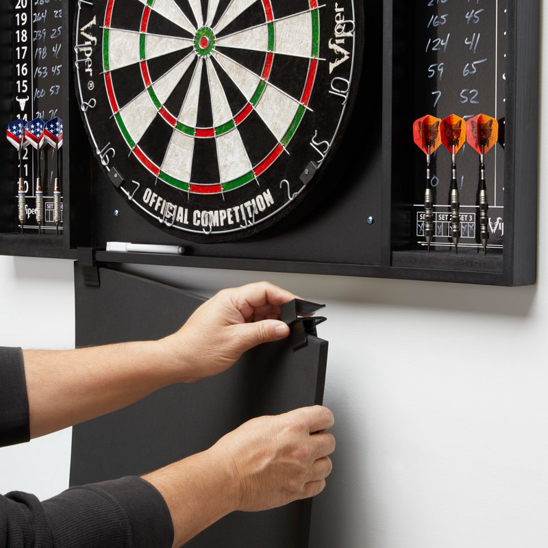 Viper Black Dartboard Backboard with Cricket Scoreboards