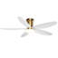 Ventilateur de plafond encastré 36/42/48 po à profil bas avec éclairage et télécommande-655602934-647977737