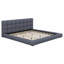 Base de lit plateforme minimaliste à profil bas, tête de lit tapissier souple, support de lattes durable-133286805-133286807